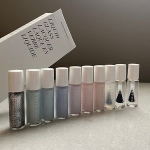 NEW Static Nails Liquid Glass Lacquer palette — Muted Pastels